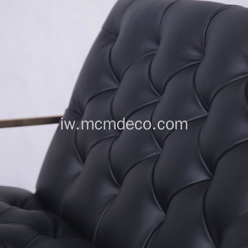כסא טרקלין מעור אמיתי בסלון